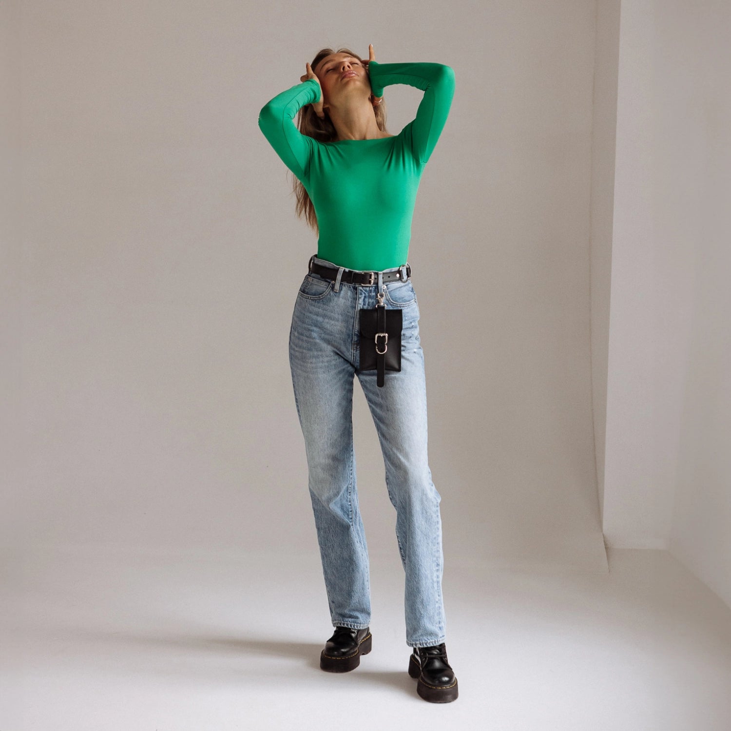 Leather Belt Bag VEL — Handmade Leather Bag for Women | Brunetka Harness