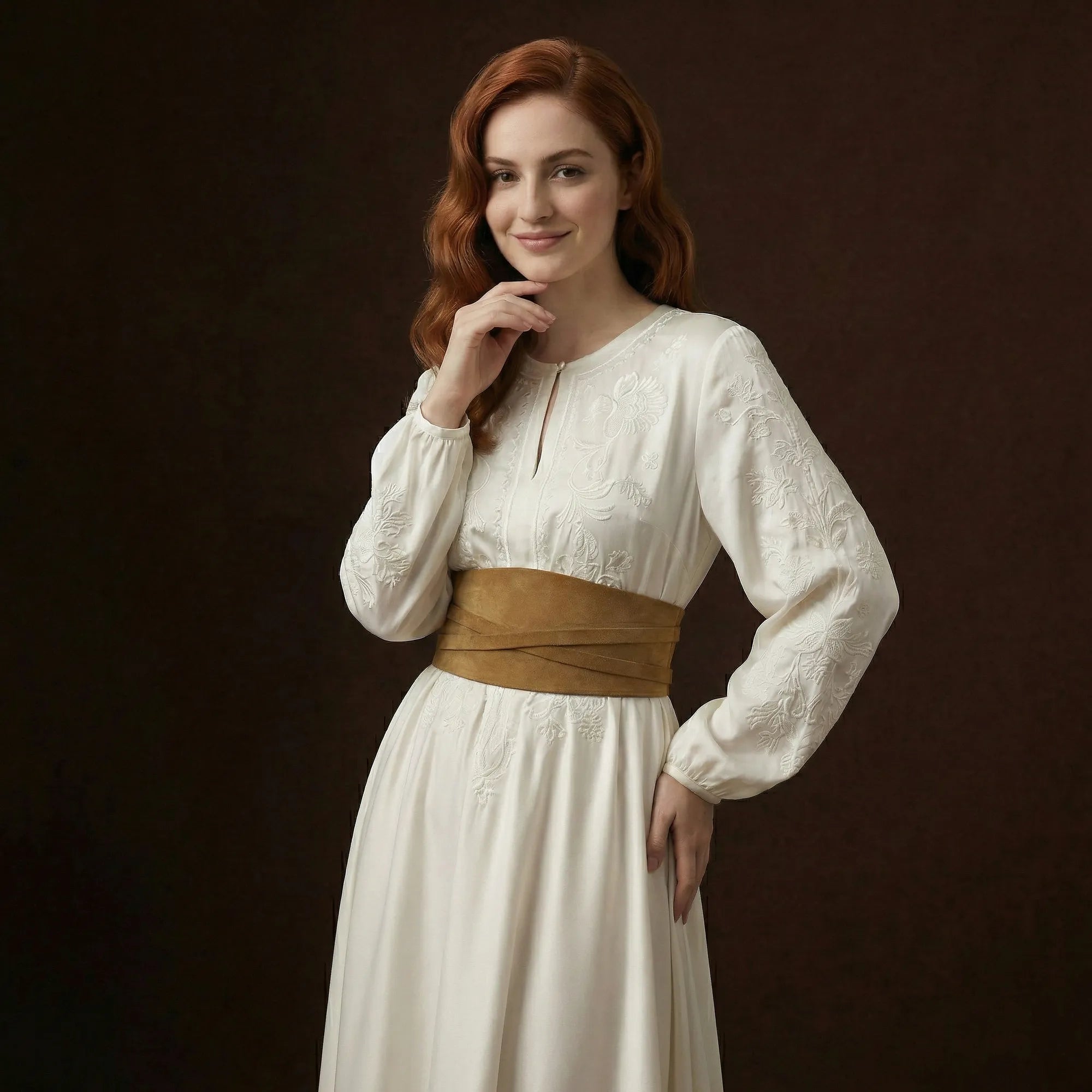 Suede Corset Belt TAILLE