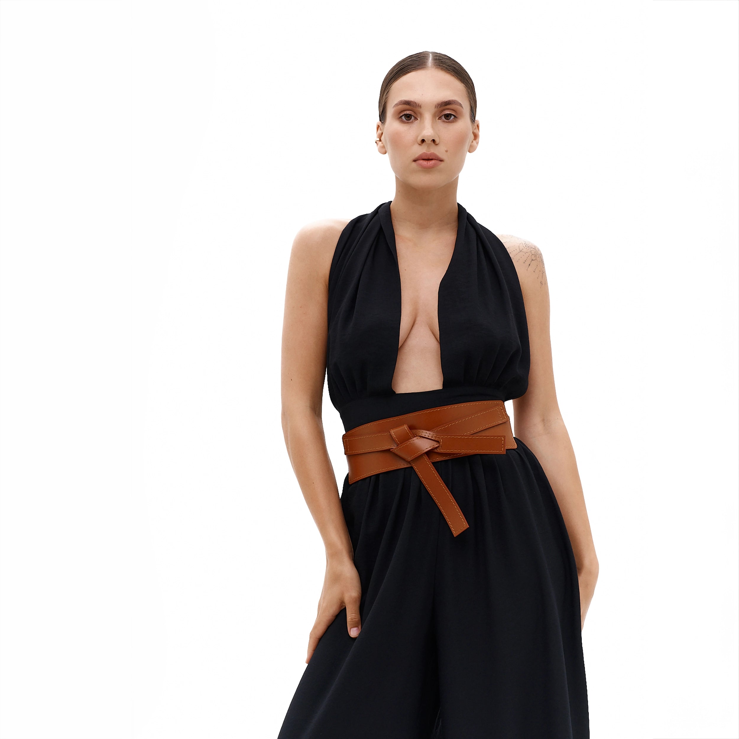 Leather belt NODE — Handmade Leather Belt for Women | Brunetka Harness