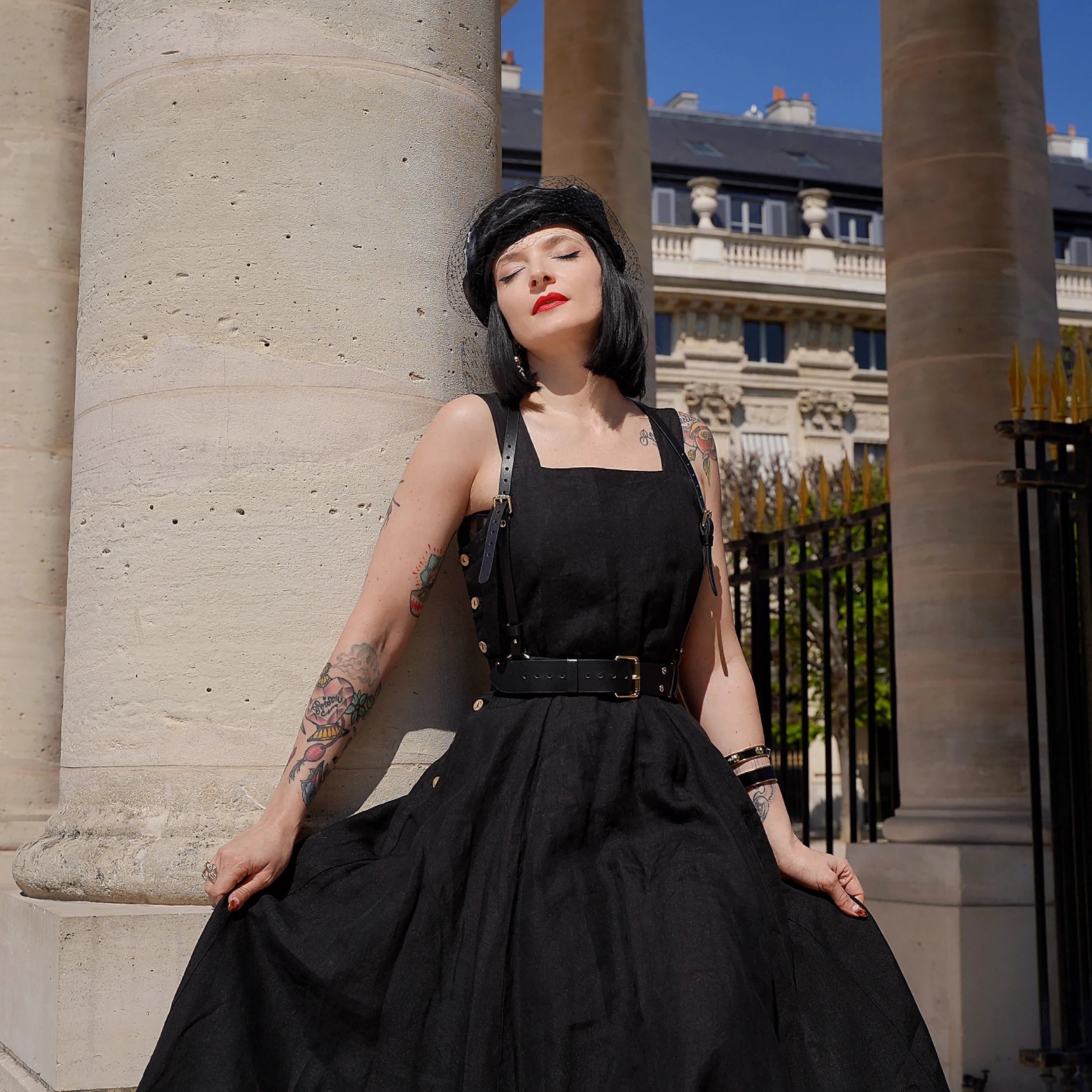 Leather Suspender Harness STELLA — Handmade Leather Harness for Women | Brunetka Harness