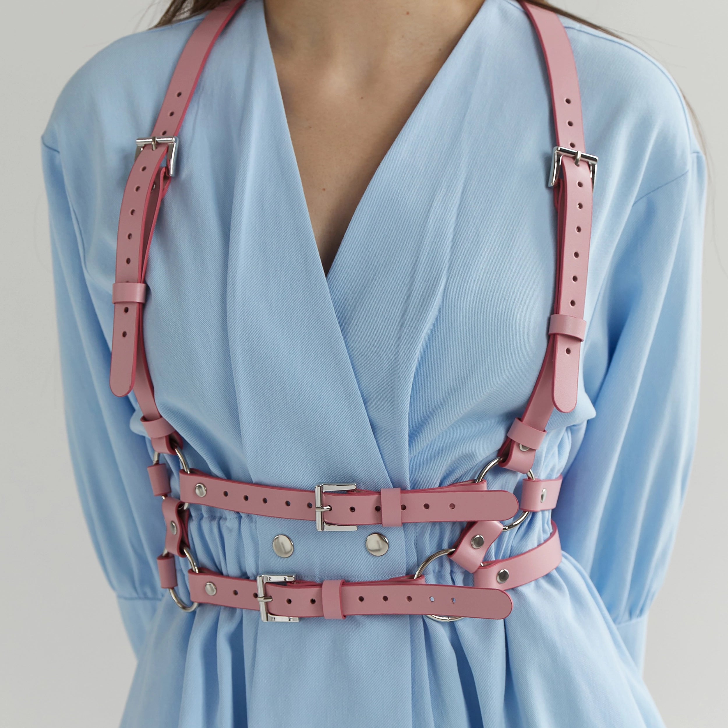 Leather Suspender Harness DOUBLE — Handmade Leather Harness for Women | Brunetka Harness