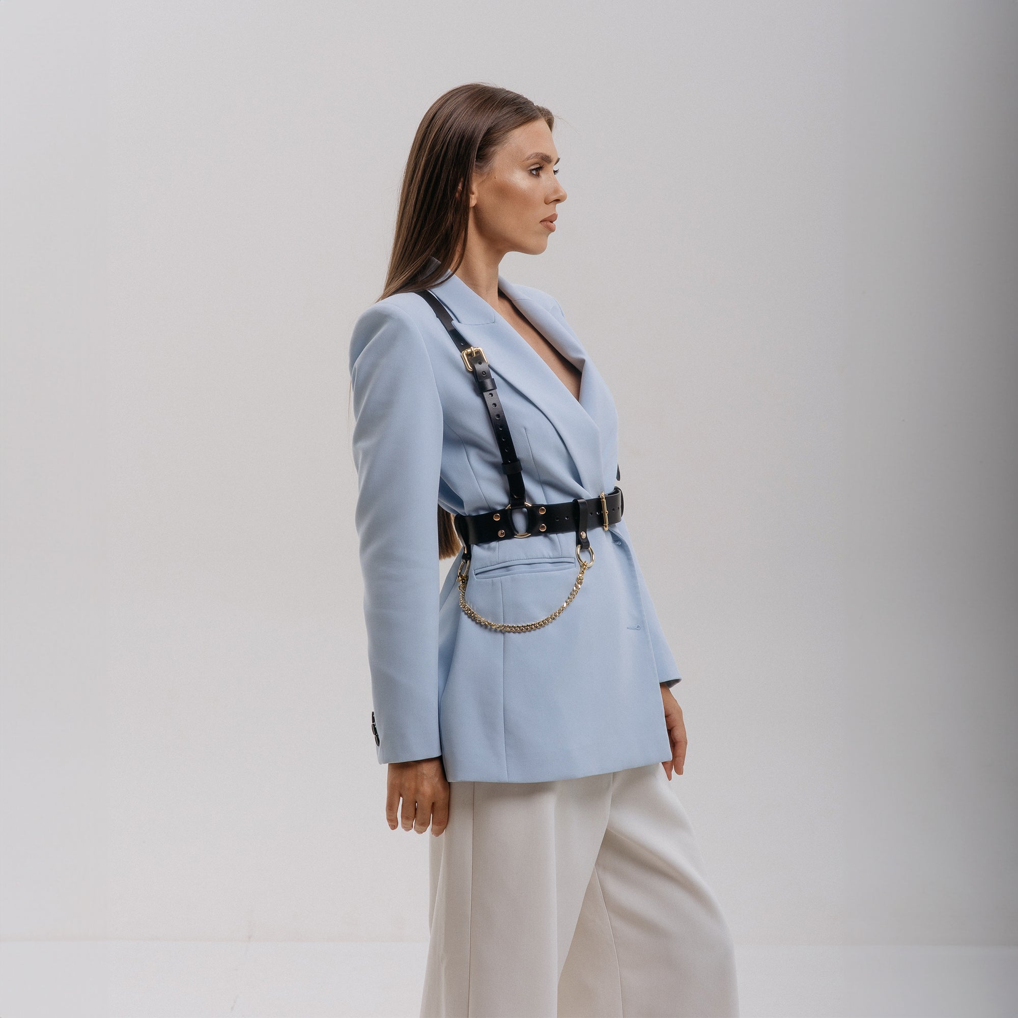 Leather Suspender Harness ANNA
