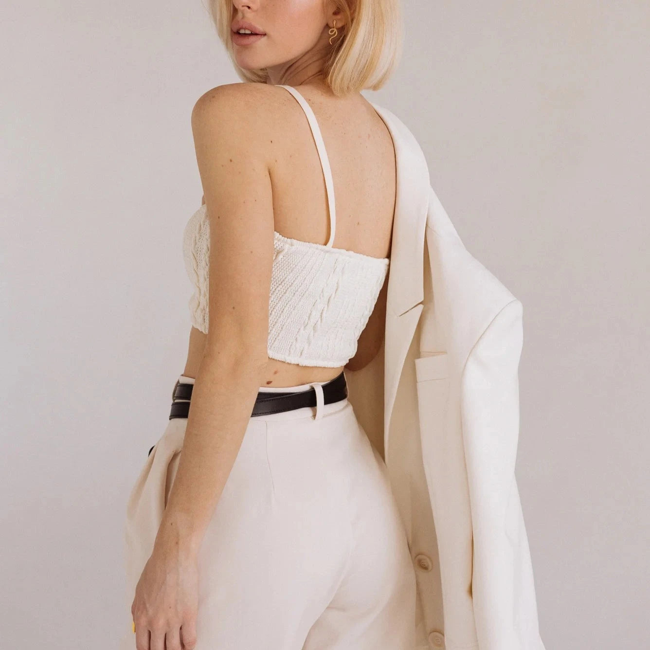 Leather Belt With Rings ELYSSARA — Handmade Leather Belt for Women | Brunetka Harness