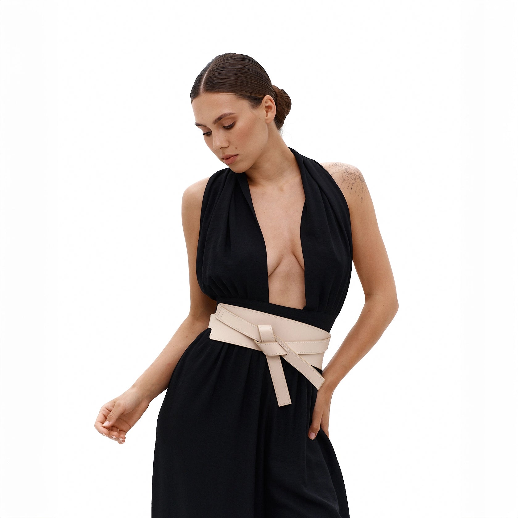 Leather belt NODE — Handmade Leather Belt for Women | Brunetka Harness