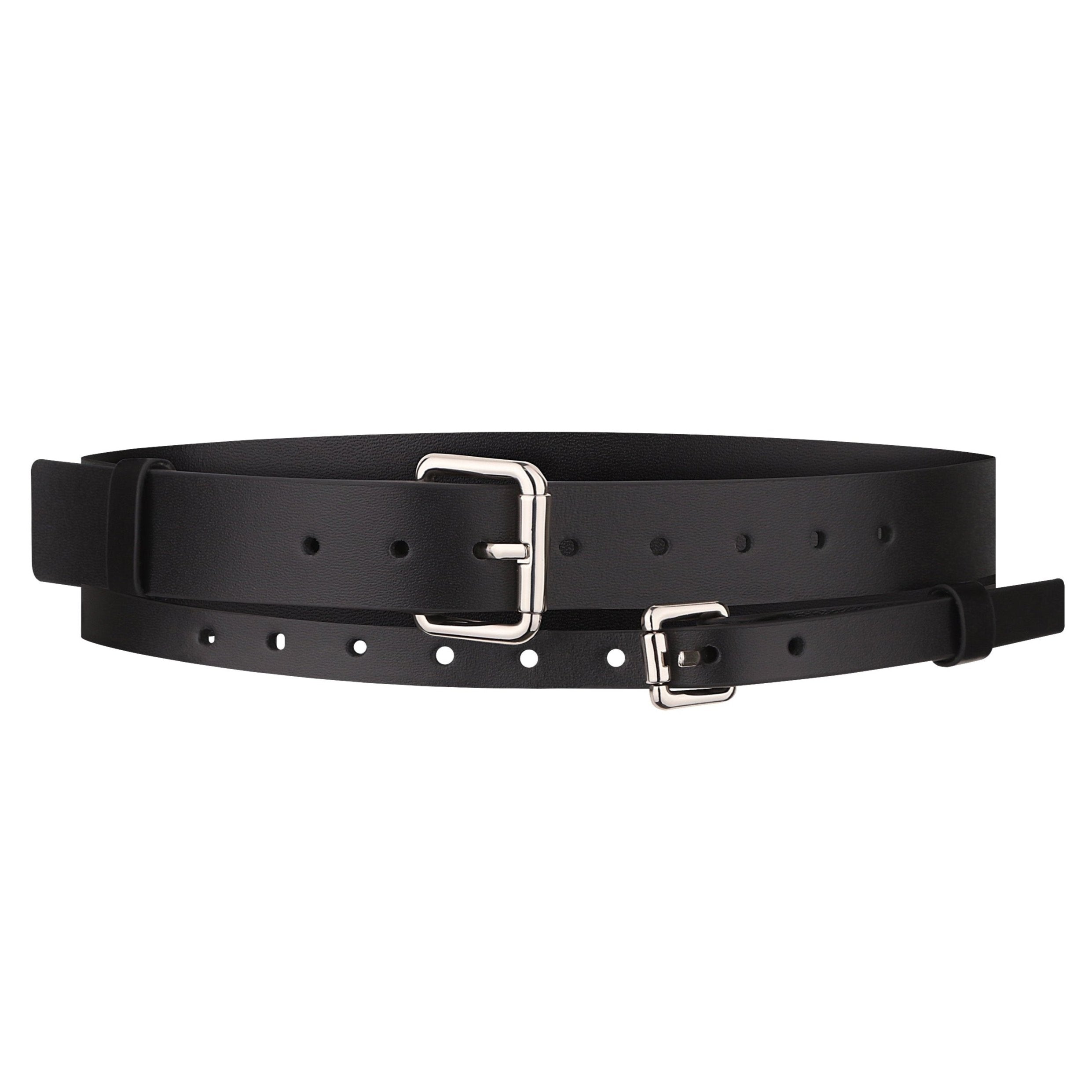 Leather Double Wrap Belt SERENA