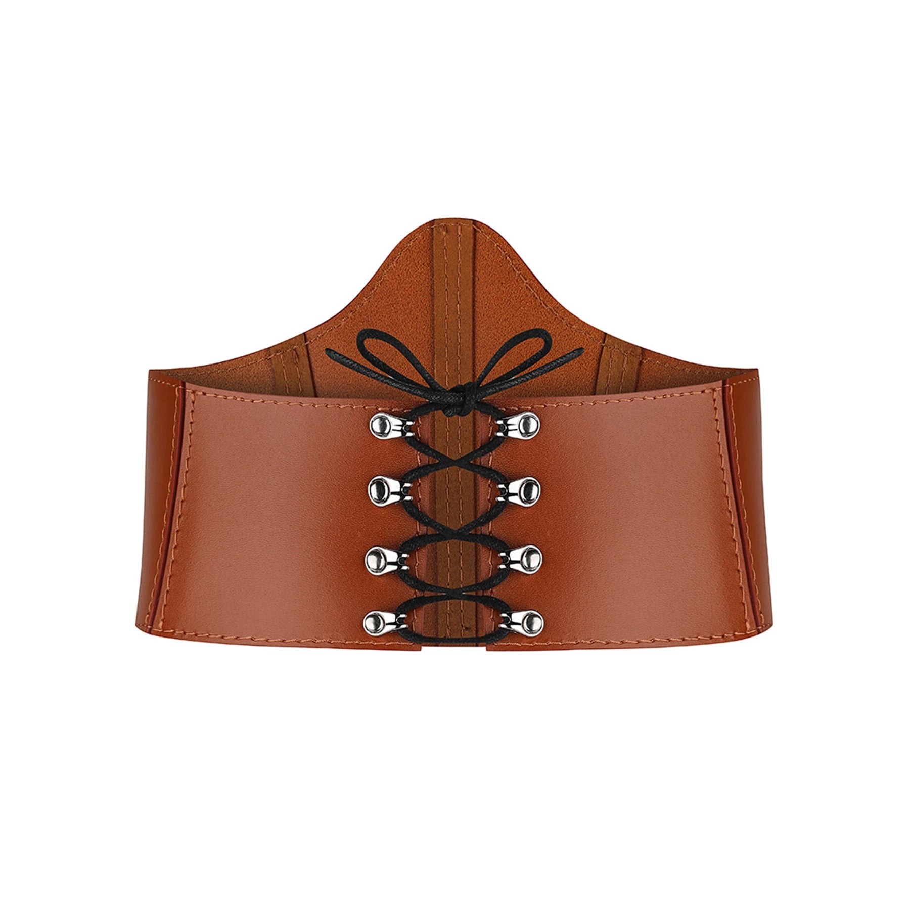 Leather Underbust Corset Half MOON