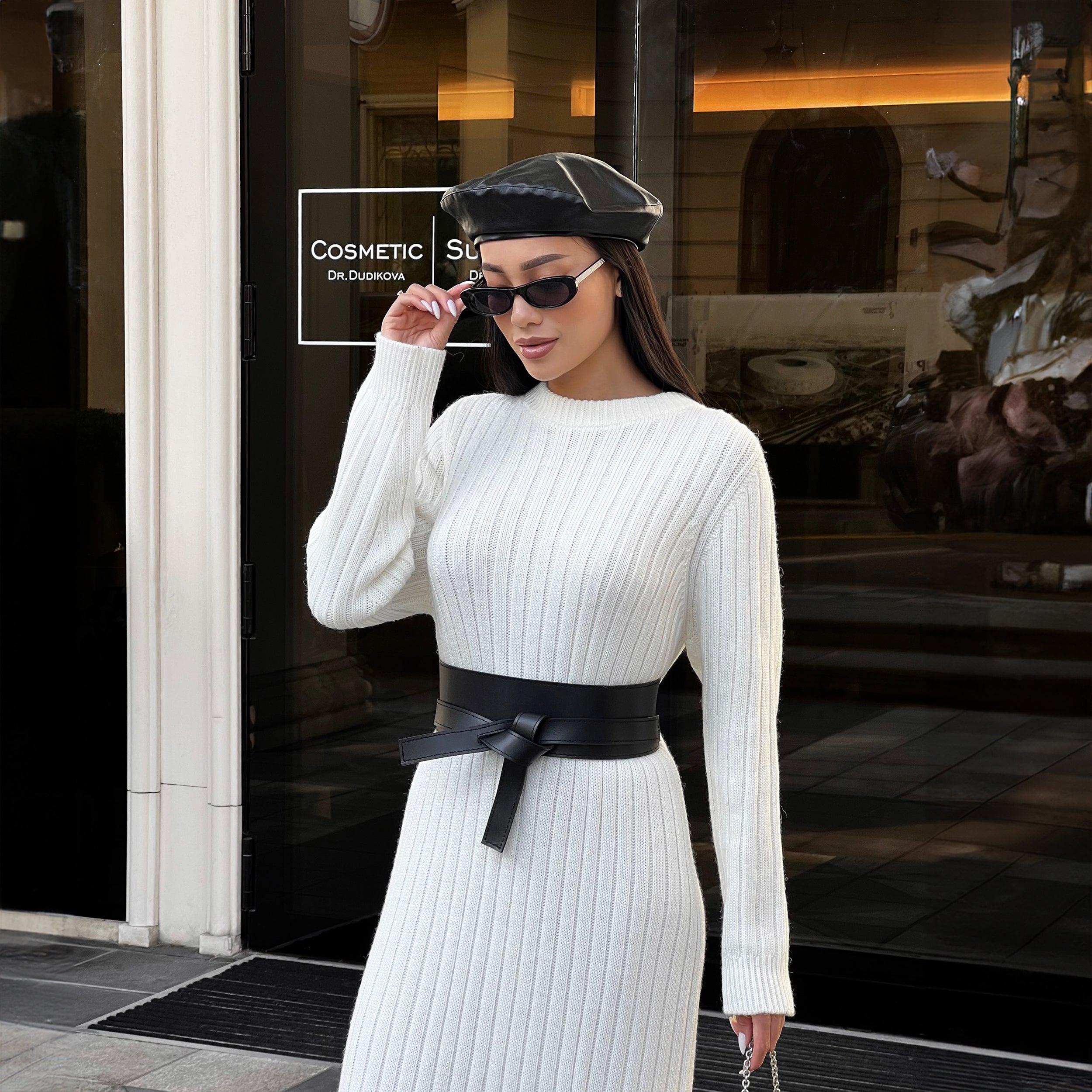 Leather belt NODE — Handmade Leather Belt for Women | Brunetka Harness