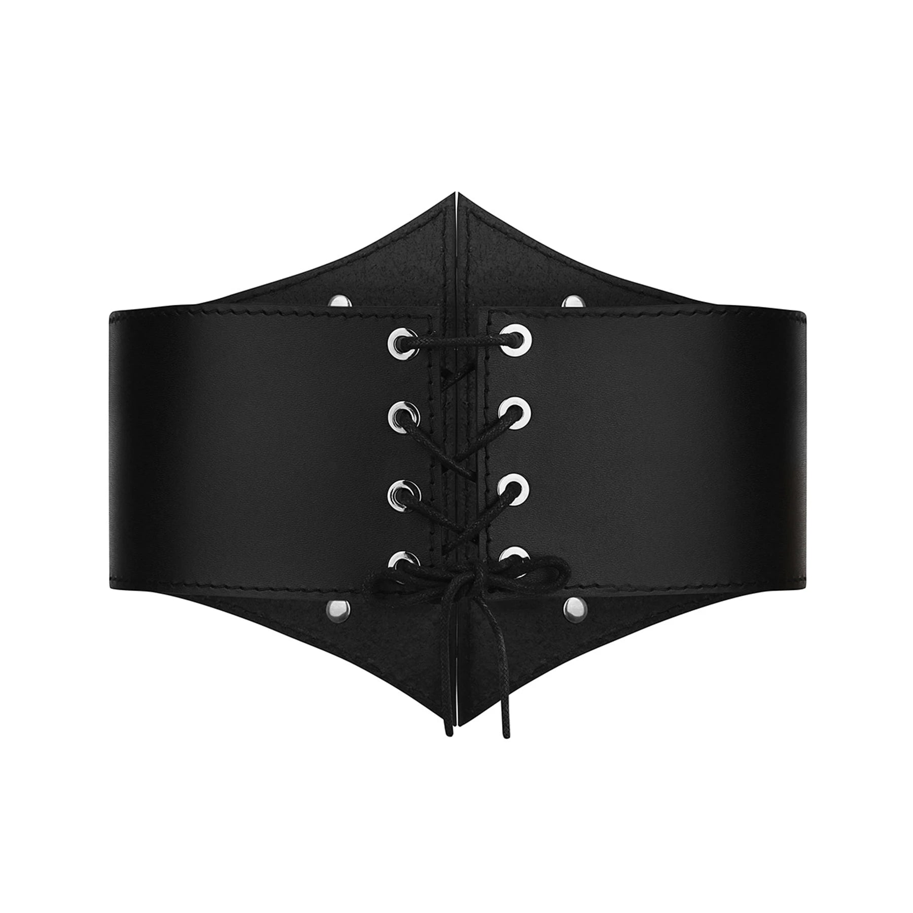 Leather Underbust Corset Rings of SATURN