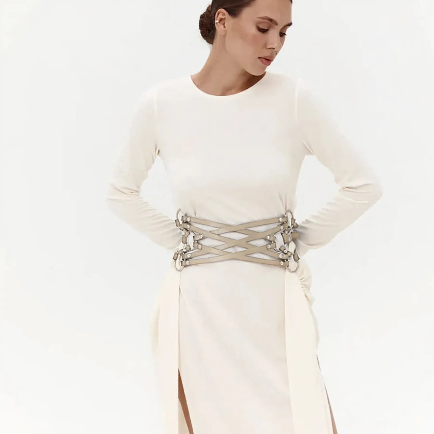 Leather Waist Cage Belt ELARA