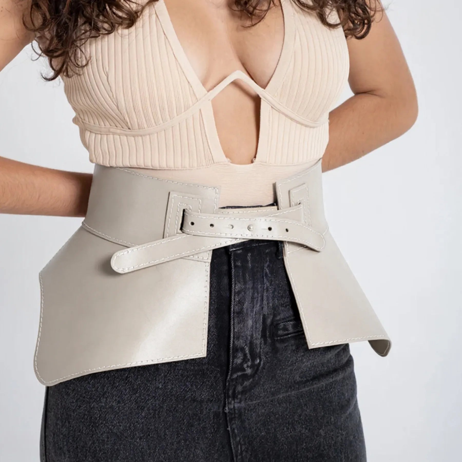 Leather Basque NOIRE