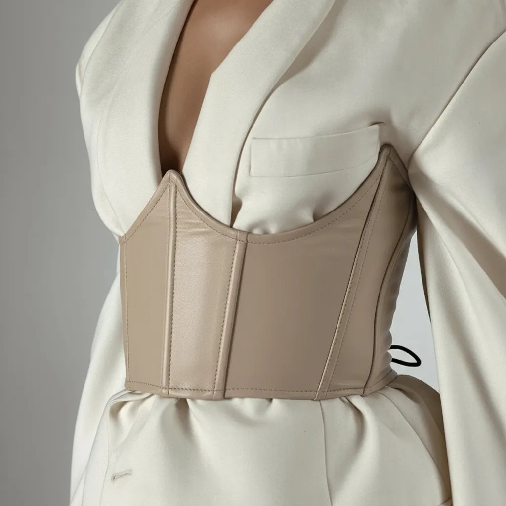 Leather Underbust Corset VICTORIA