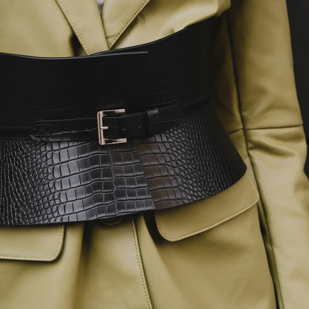 Leather Basque Belt PARIS