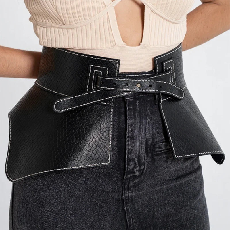 Leather Basque NOIRE