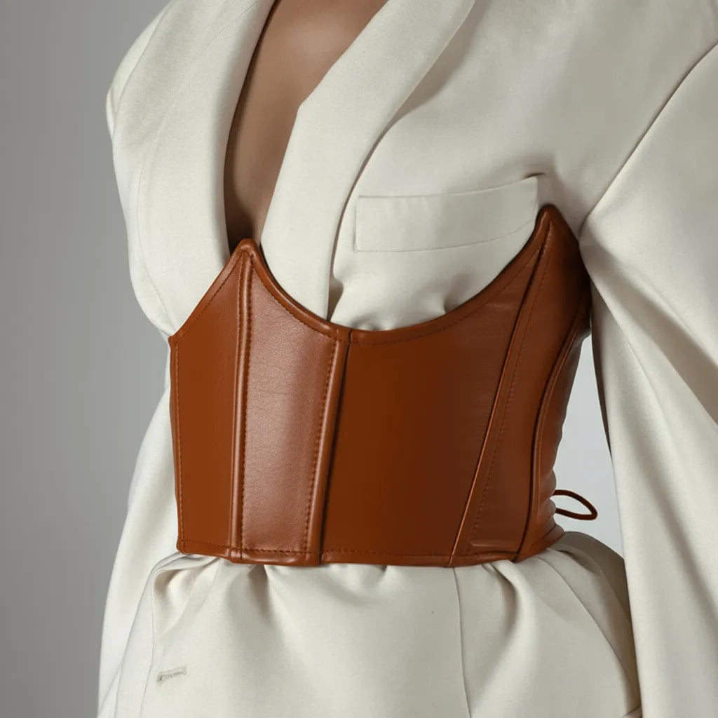 Leather Underbust Corset VICTORIA