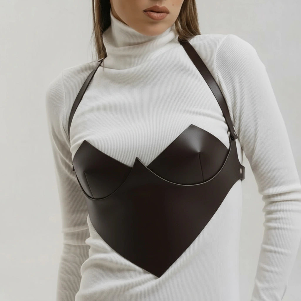 Underbust Leather Corset Top THESARA