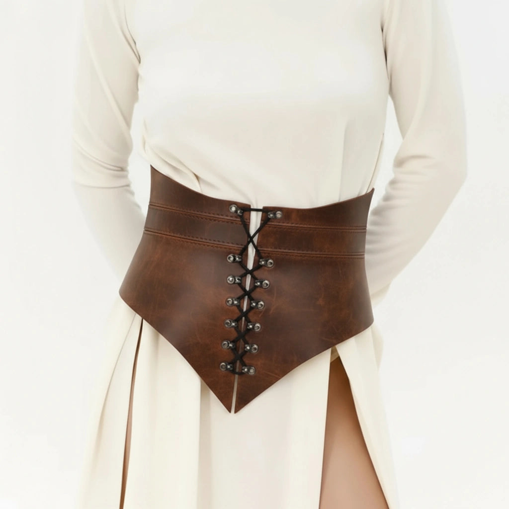 Leather Peplum Belt SELENE