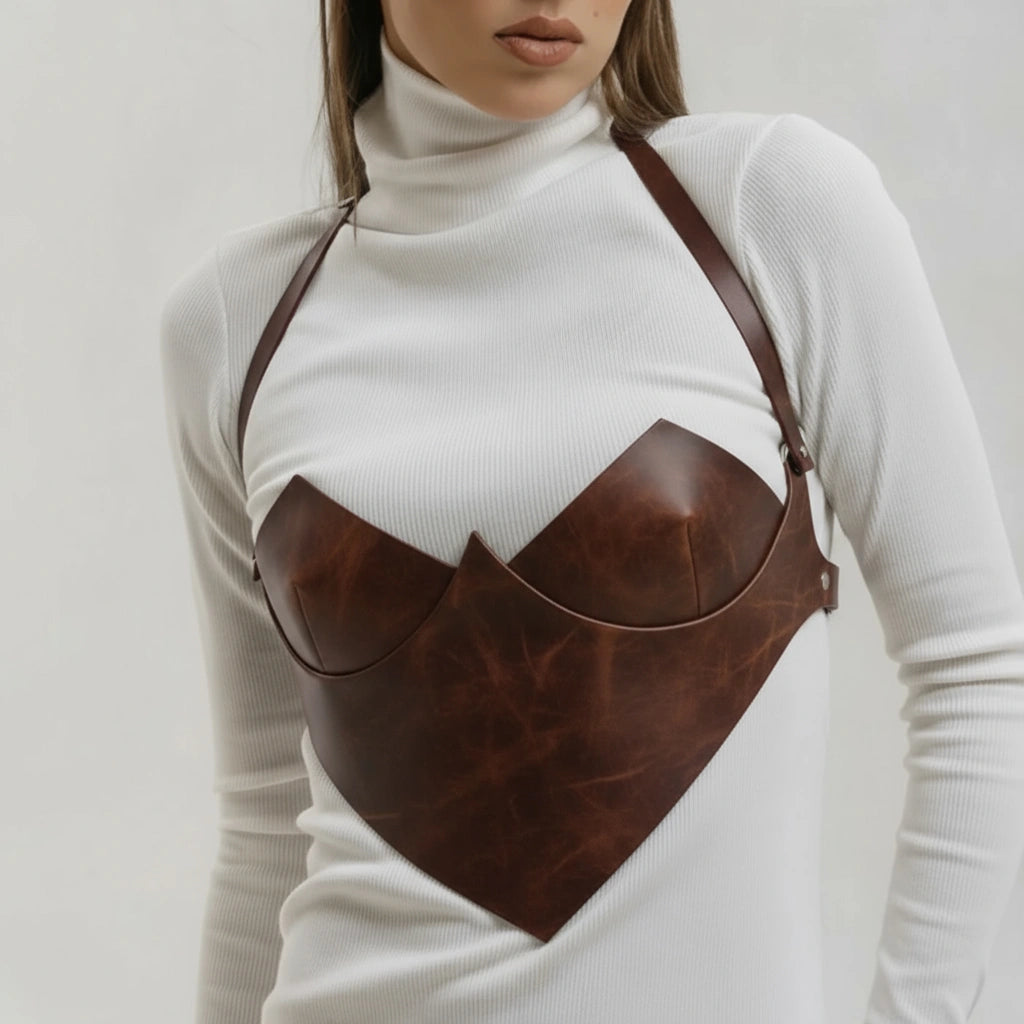 Underbust Leather Corset Top THESARA