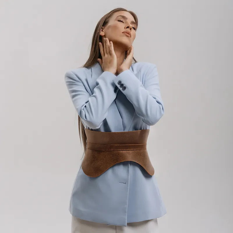 Basque Leather Belt 2 in 1 CYNTHARA