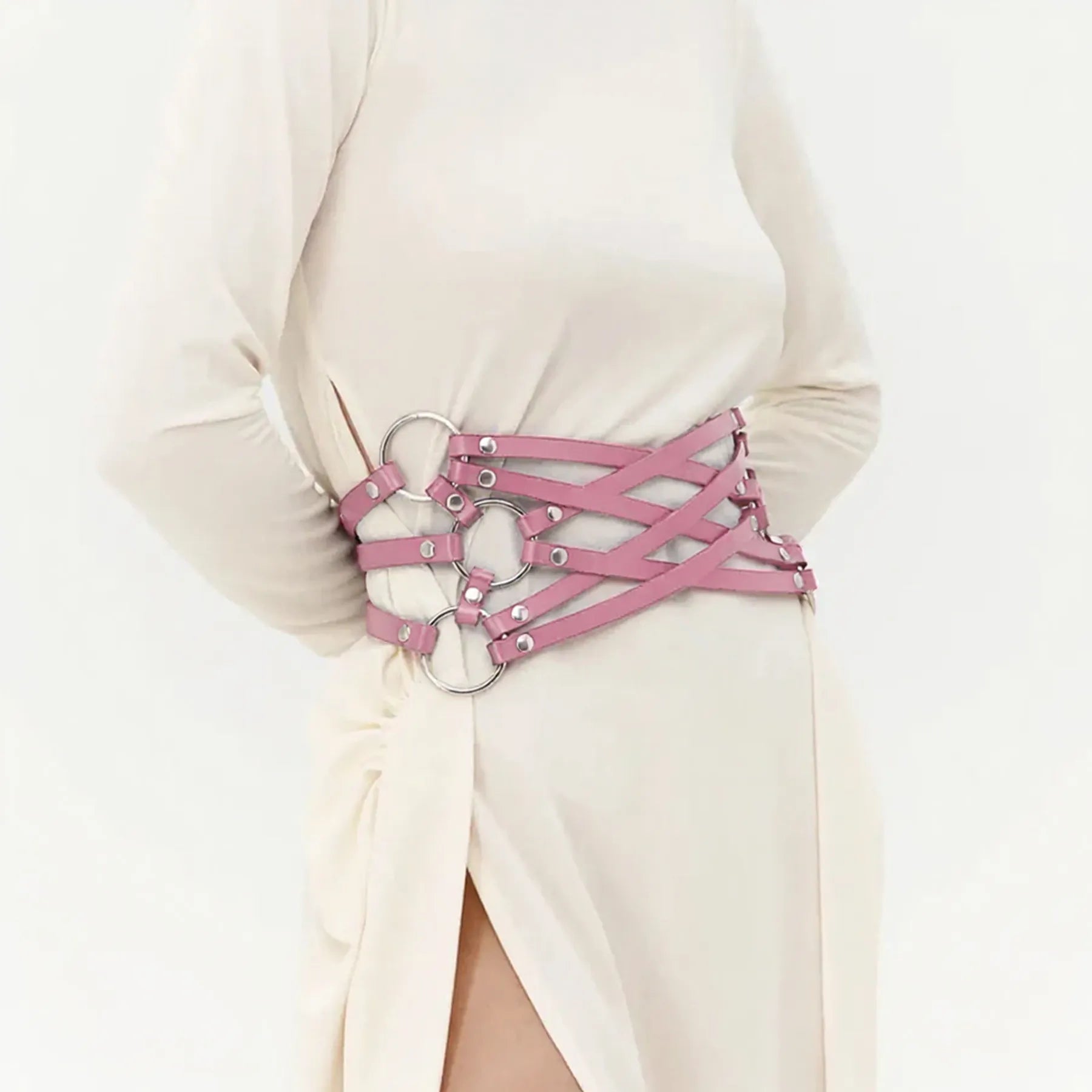 Leather Waist Cage Belt ELARA