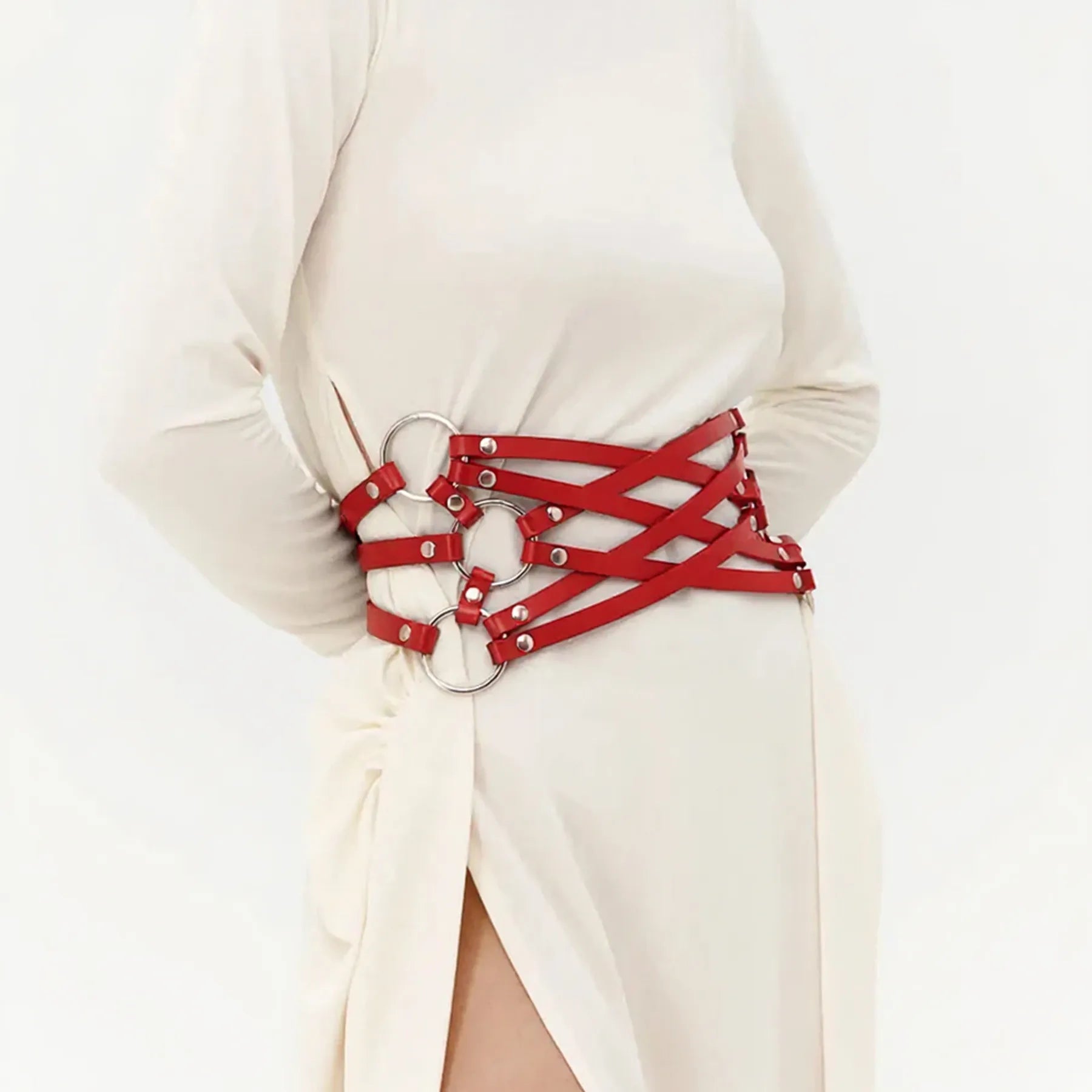 Leather Waist Cage Belt ELARA