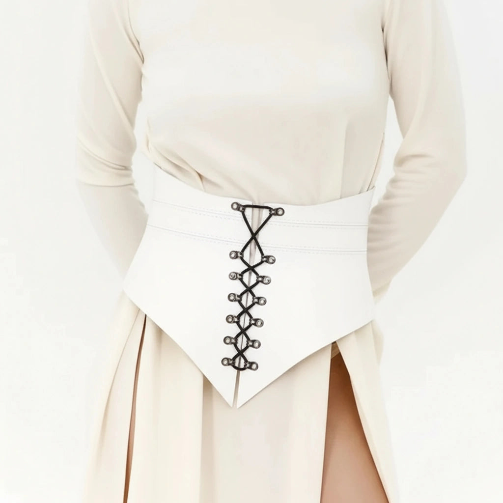 Leather Peplum Belt SELENE