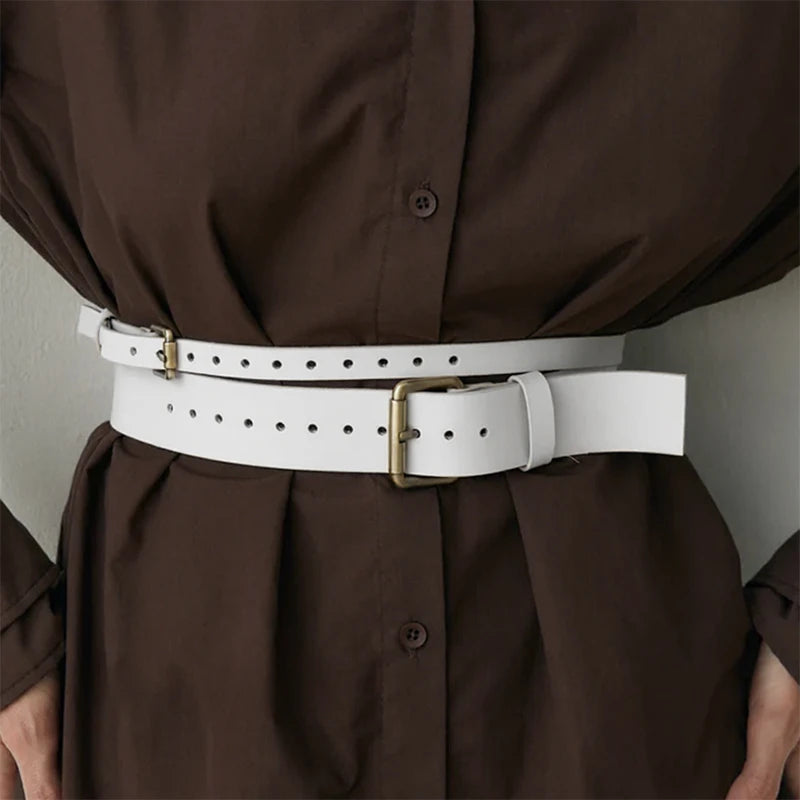 Leather Double Wrap Belt SERENA