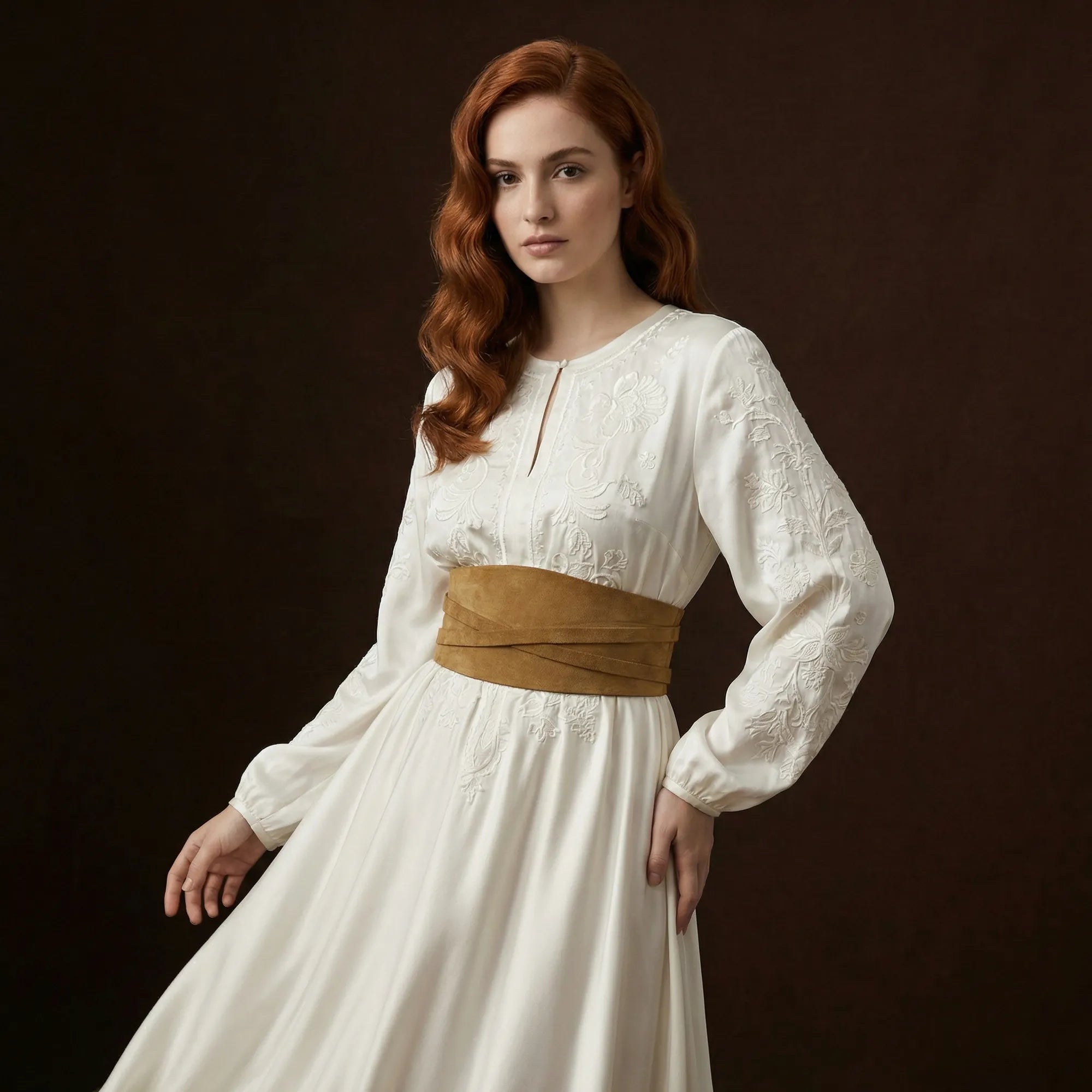 Suede Corset Belt TAILLE