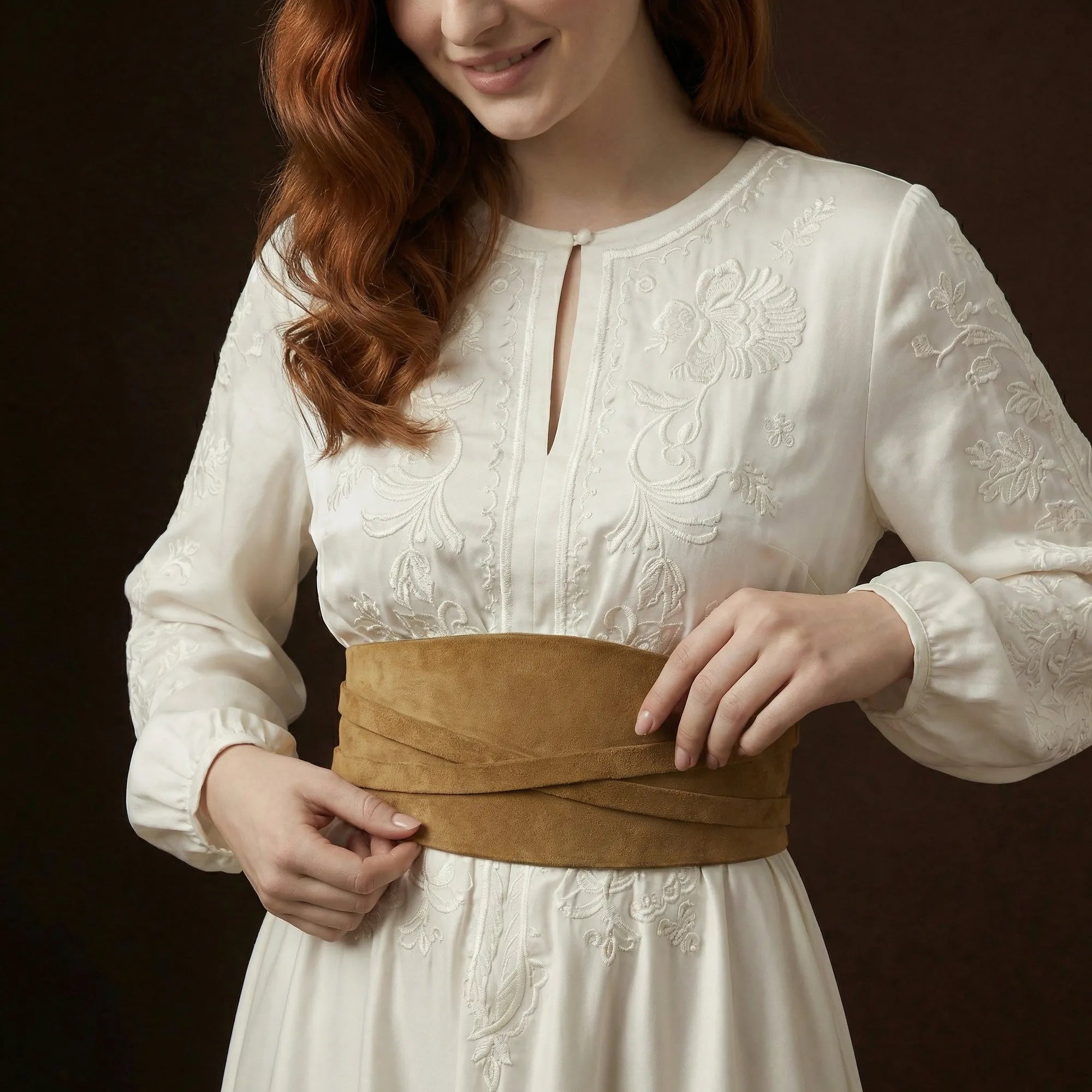 Suede Corset Belt TAILLE