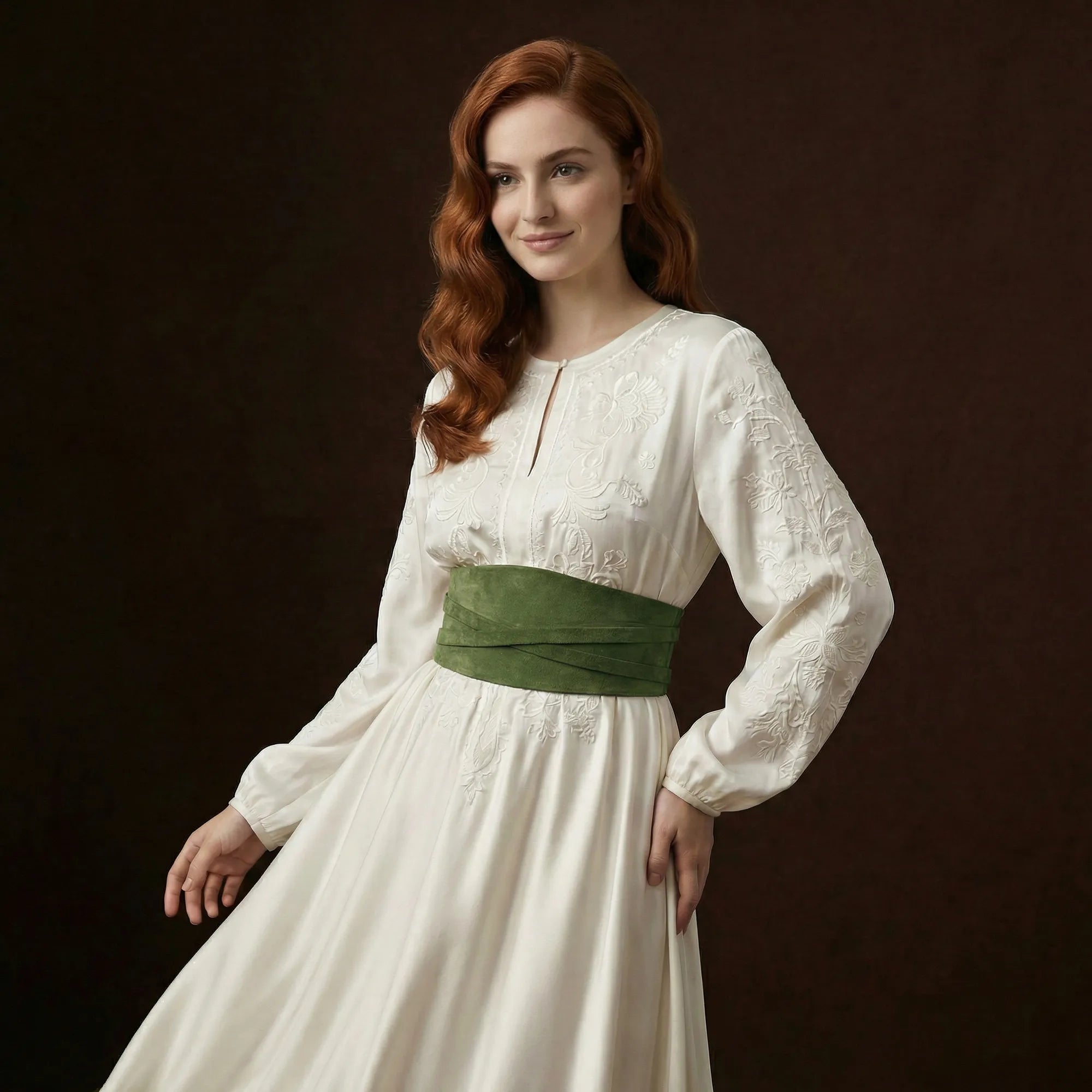 Suede Corset Belt TAILLE