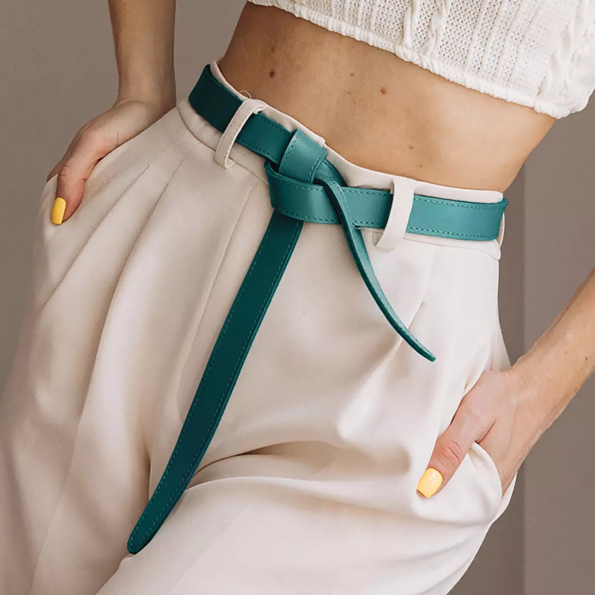 Lecce Knotted Leather Belt SABEL