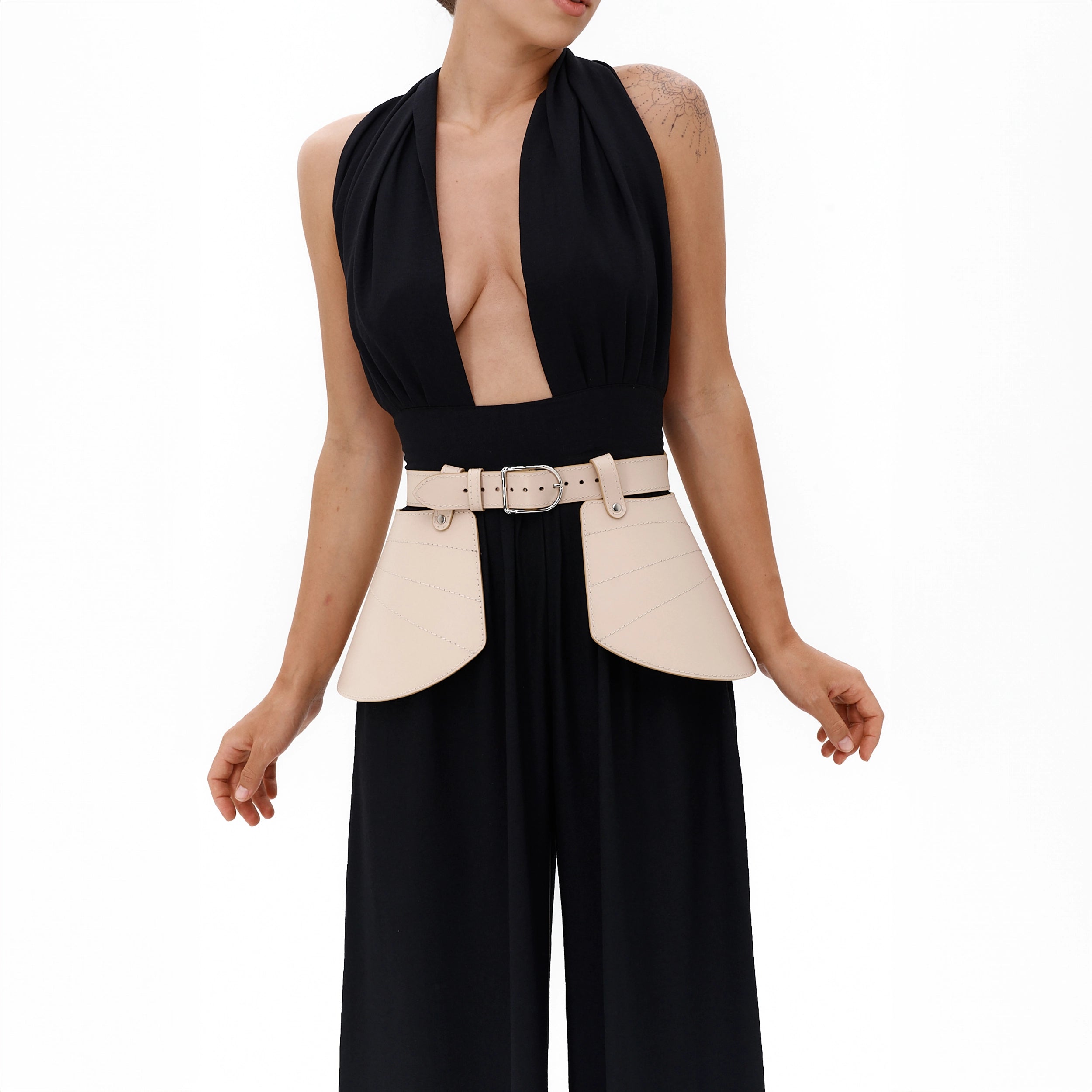 Leather Peplum Belt ATHENA