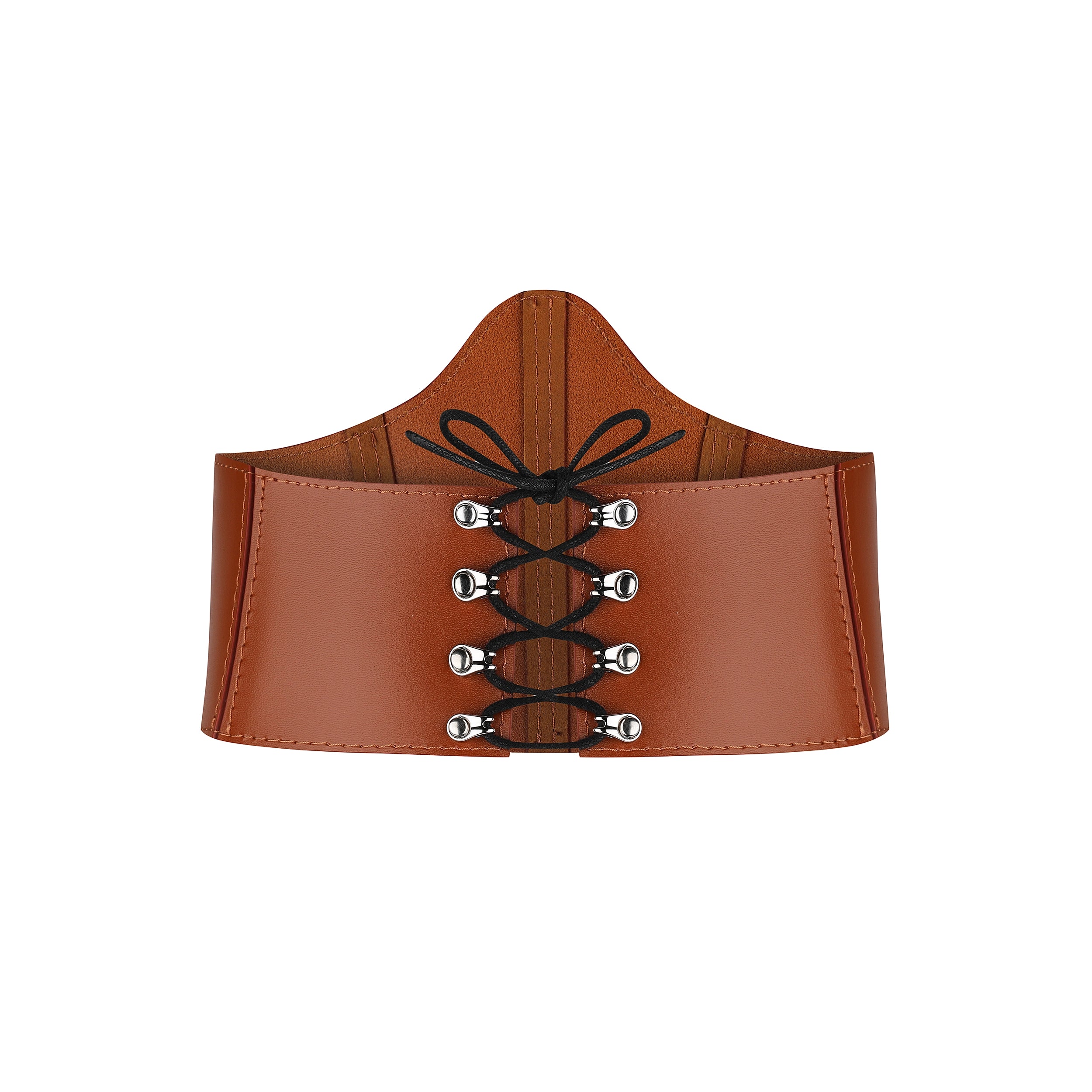 Leather Underbust Corset Half MOON