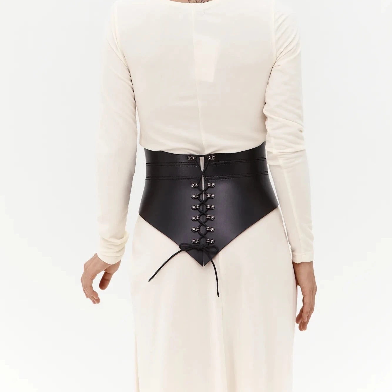 Leather Peplum Belt SELENE