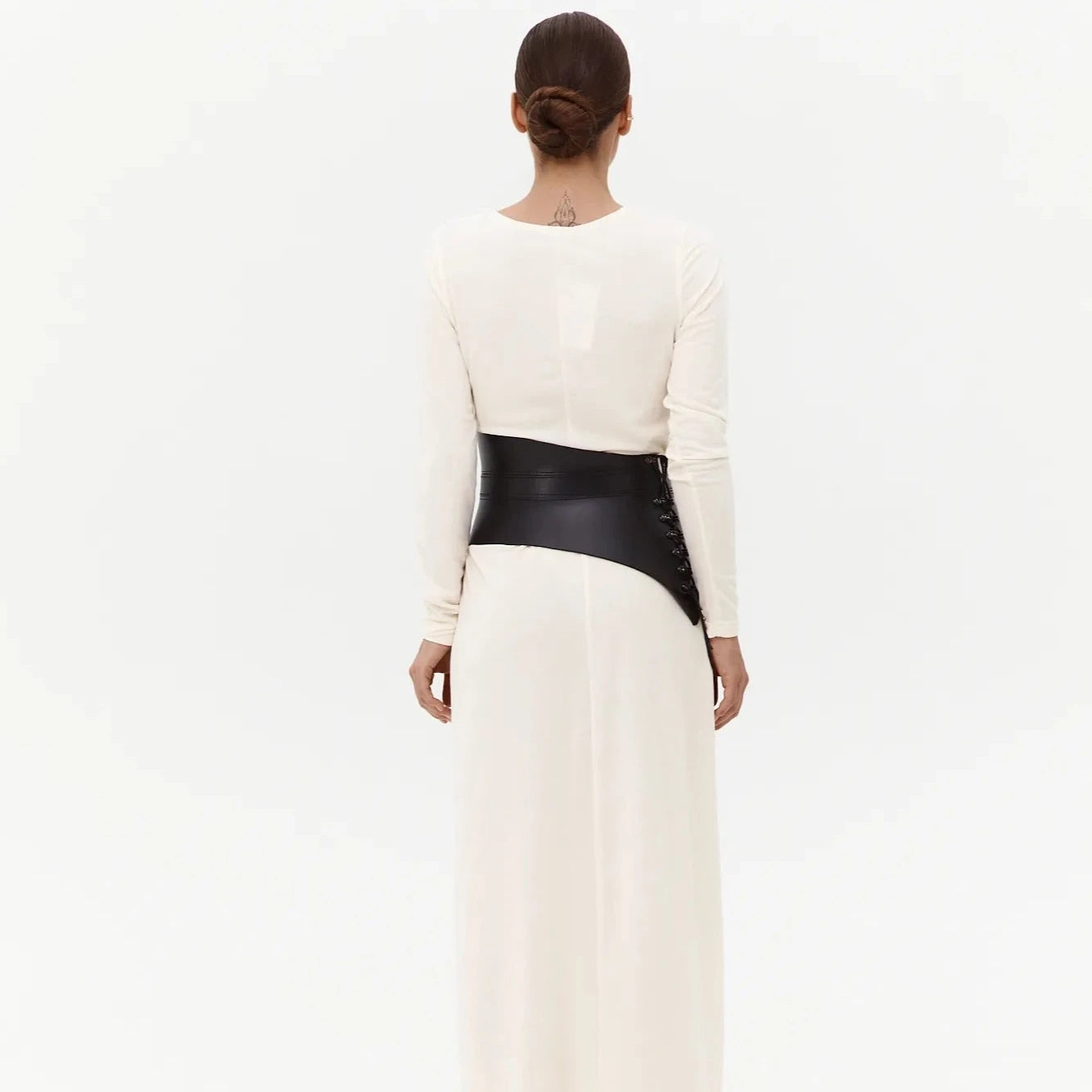 Leather Peplum Belt SELENE