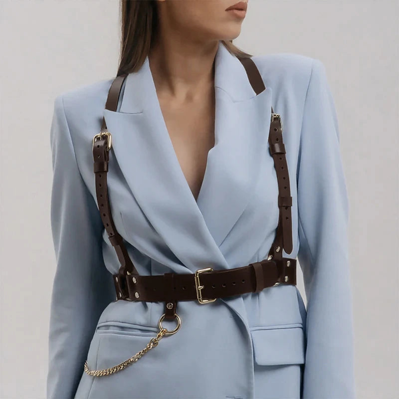 Leather Suspender Harness ANNA