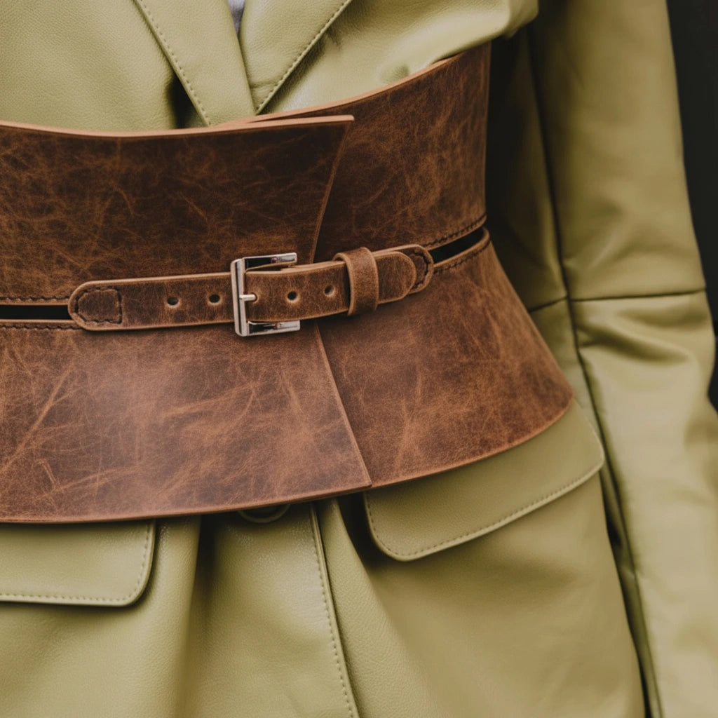 Leather Basque Belt PARIS