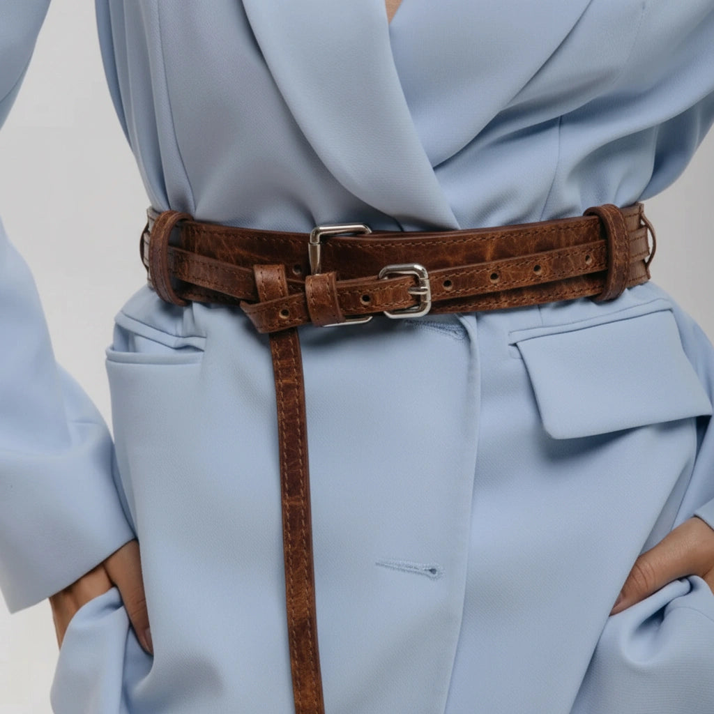 Designer Leather Belt BLOSSOM