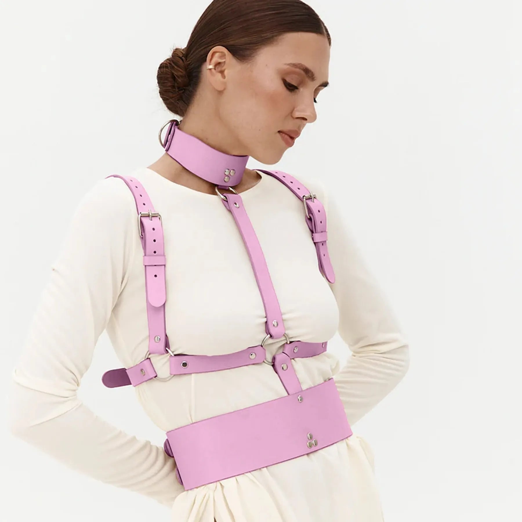 Leather Harness Corset HELIOS