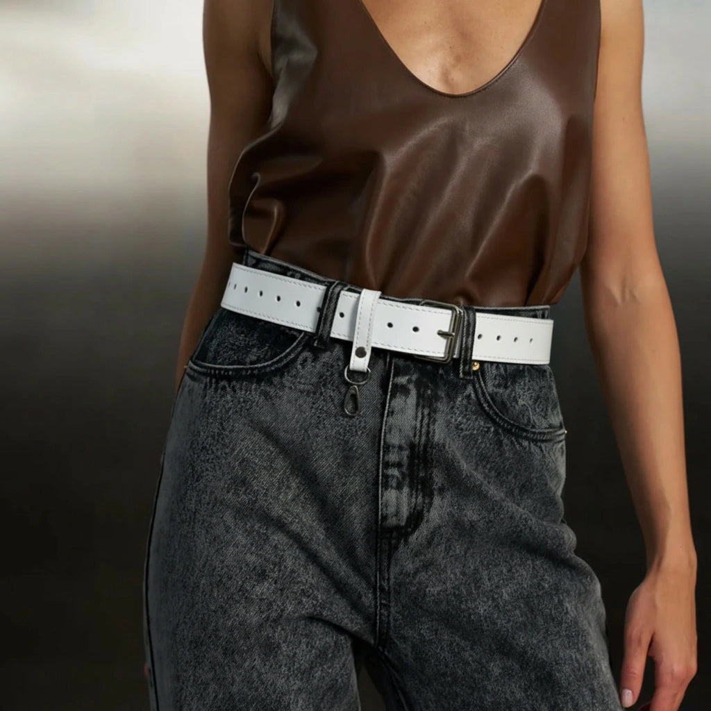 Leather Belt Cardi