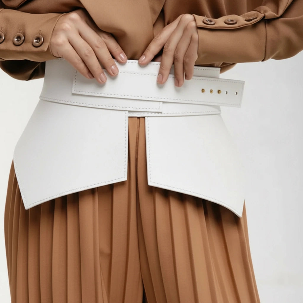 Leather Basque Belt Wing ELLE
