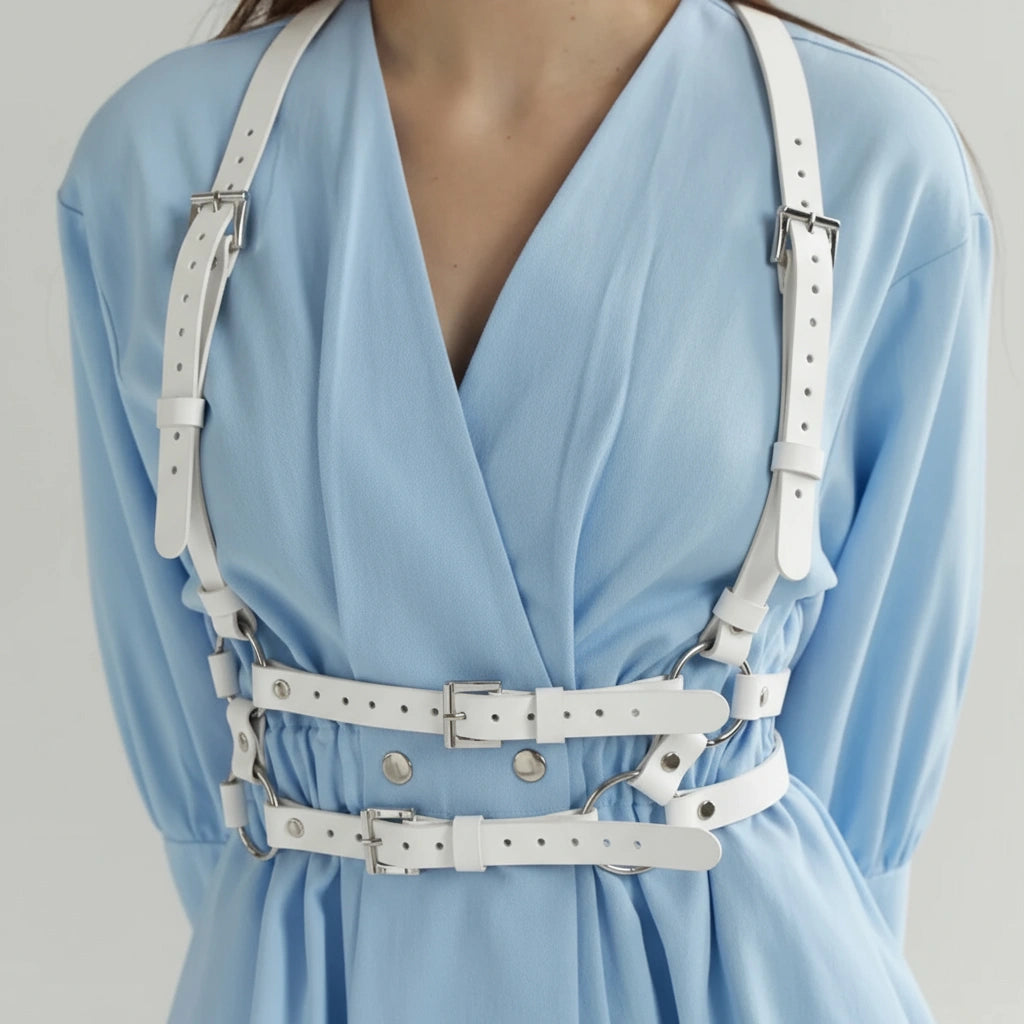 Leather Suspender Harness DOUBLE — Handmade Leather Harness for Women | Brunetka Harness