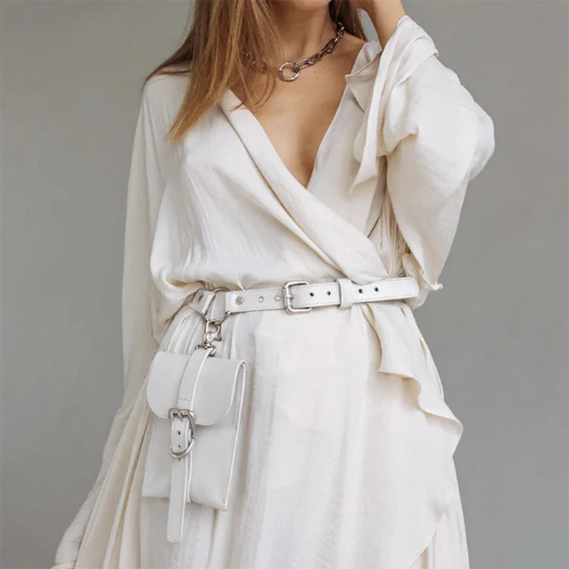 Leather Belt Bag VEL — Handmade Leather Bag for Women | Brunetka Harness